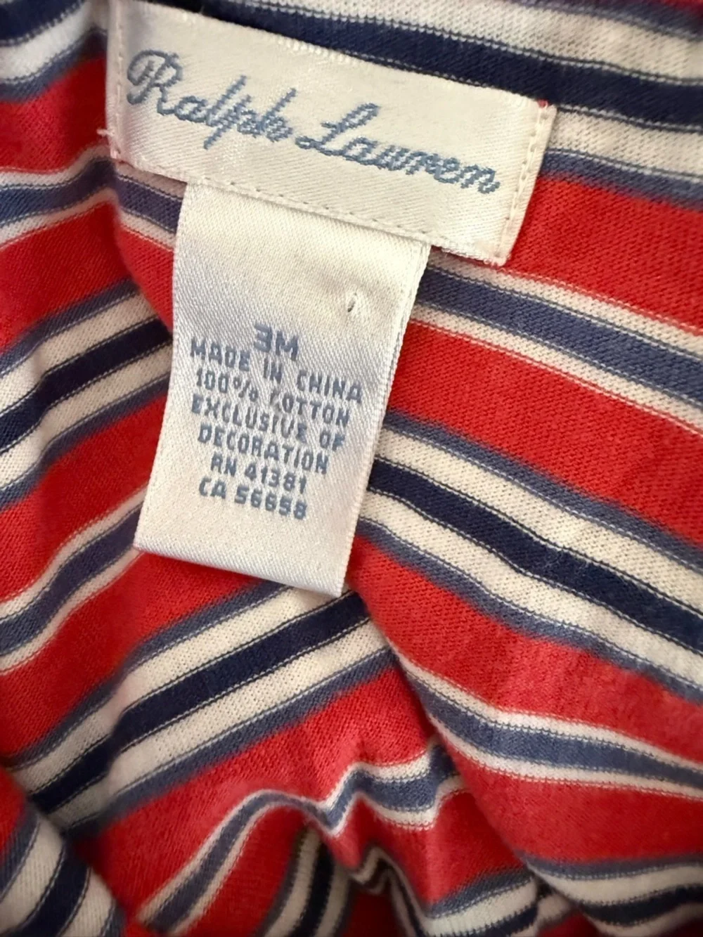 Ralph Lauren Striped Polo Romper